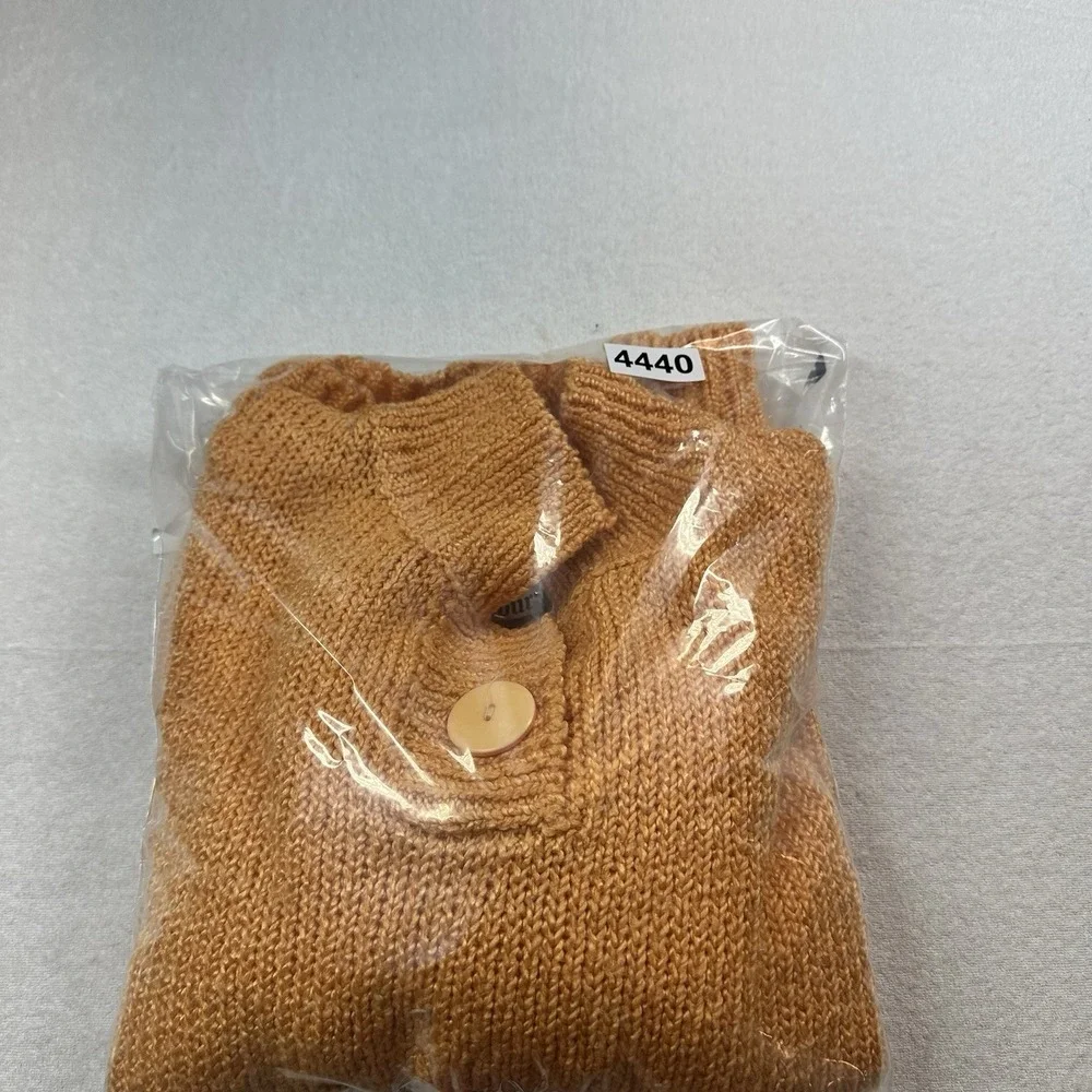 Vintage Bristol Court Orange Sweater Size‎ L Knit Pullover Retro